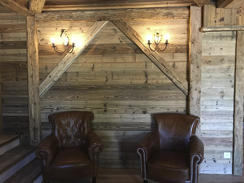 rénovation intérieure ancien bois brut